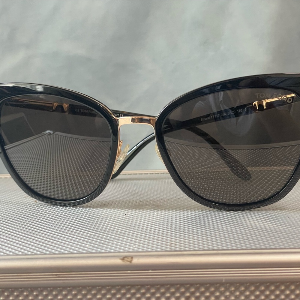 Tom Ford Black and Gold Sunglasses